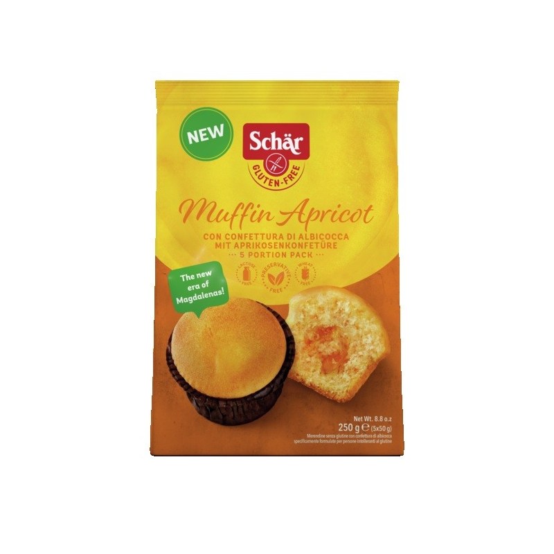 Schar muffin apricot 5 pezzi da 50 g