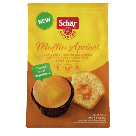Schar muffin apricot 5 pezzi da 50 g