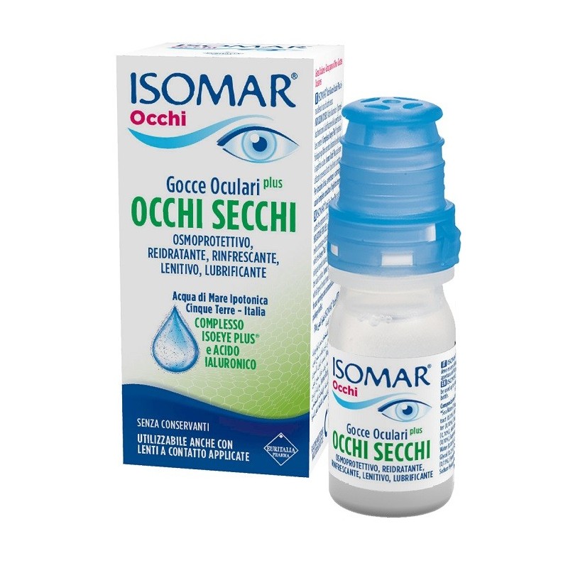 Isomar occhi secchi plus gocce oculari acido ialuronico 0,20% 10 ml