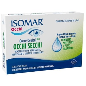 Isomar occhi secchi plus gocce oculari acido ialuronico 0,20% 15 flaconcini