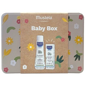 Mustela baby box detergente delicato 200 ml + hydra bebe crema viso 40 ml