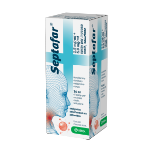 Septafar spray 1 flacone 30 ml 250 erogazioni 1,5 mg/ml + 5mg/ml
