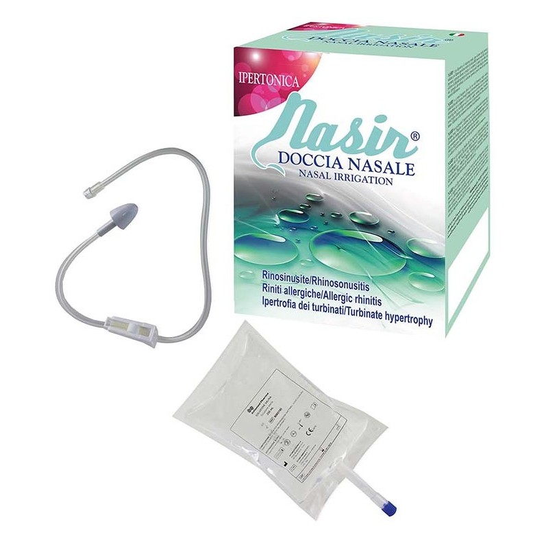 Nasir doccia nasale 2 sacche 250 ml isotonica + 1 deflussore