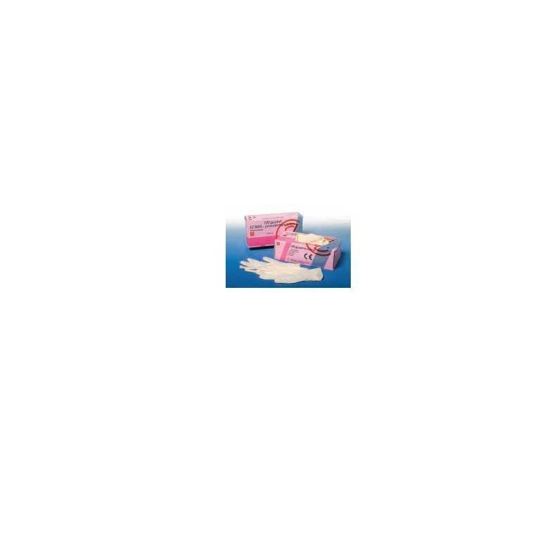 Guanto skin lattice senza polvere misura grande 100 pezzi