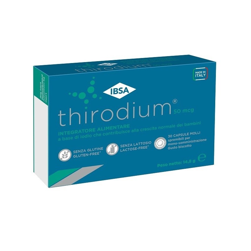 Thirodium 50mcg 30 capsule molli nuova formulazione Thirodium 50mcg 30 capsule molli nuova formulazione