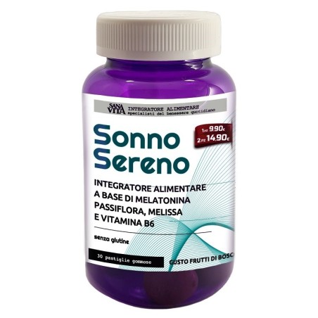 Sanavita sonno sereno 30 gommose Sanavita sonno sereno 30 gommose