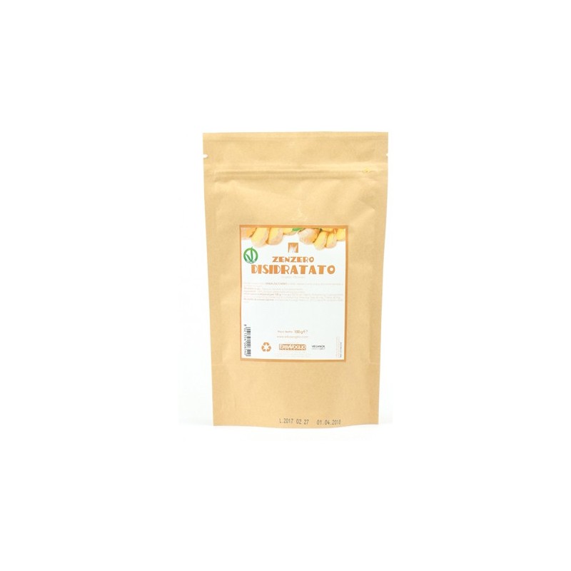 Zenzero disidratato 100 g a fette senza zucchero