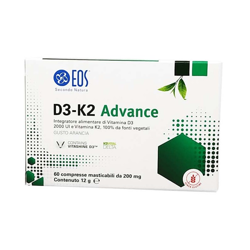 Eos d3 k2 advance 60 compresse masticabili