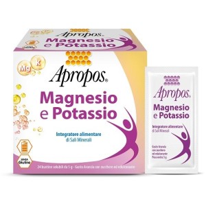Apropos magnesio potassio 24 bustine da 5 g gusto arancia