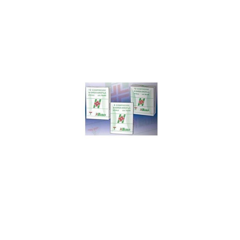 Garza compressa sterile curamed 12/8 18x40cm 12 pezzi