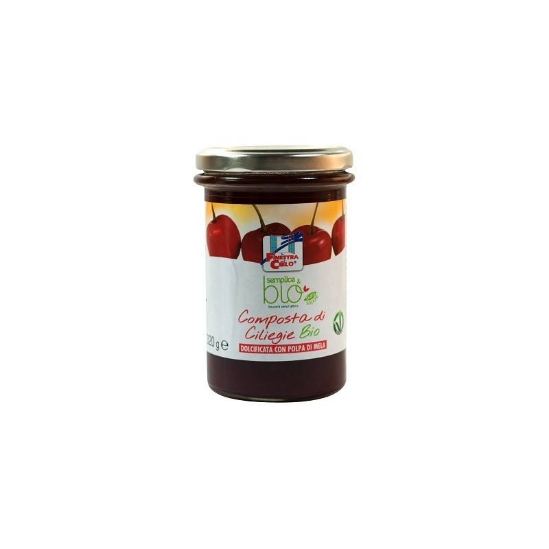 Composta di ciliegie con polpa di mela bio 320 g