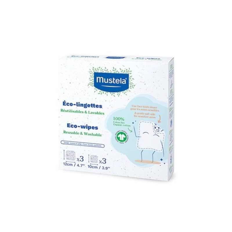 Mustela salviette lavabili riutilizzabili 6 pezzi