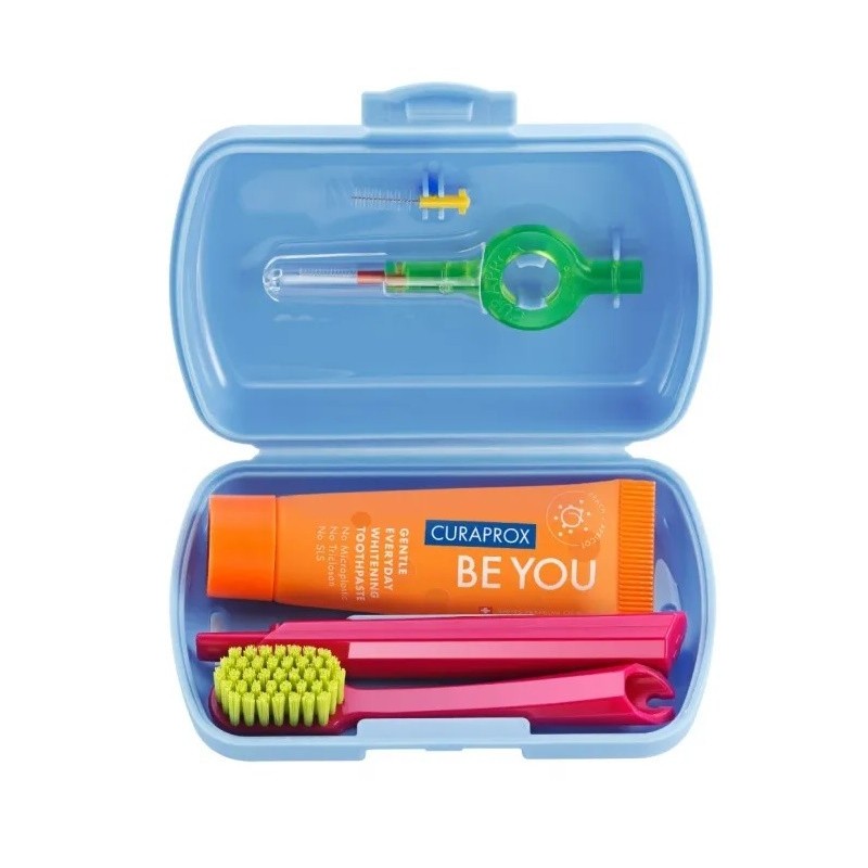 Curaprox travel set blue