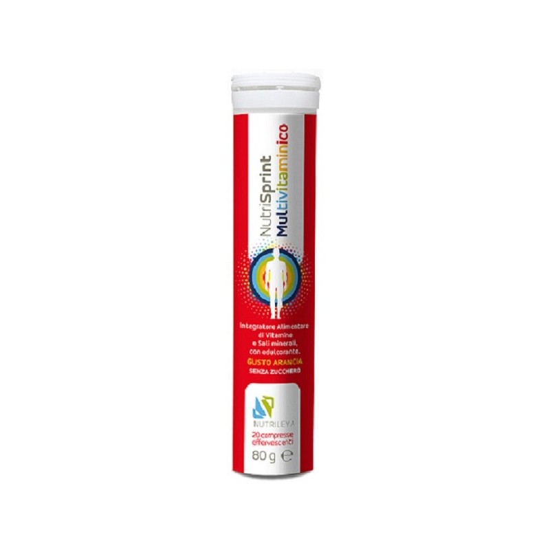 Nutrisprint multivitaminico 20 compresse effervescenti 80 gsenza zucchero