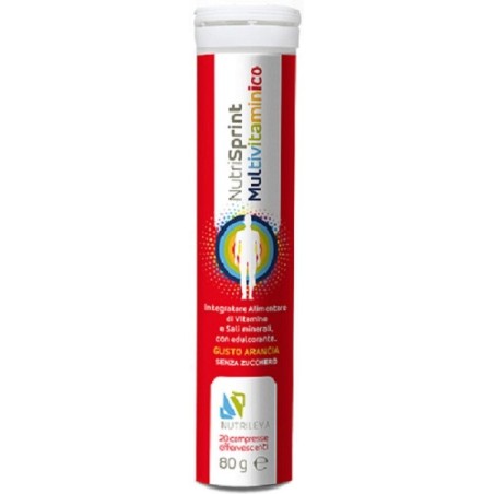 Nutrisprint multivitaminico 20 compresse effervescenti 80 gsenza zucchero