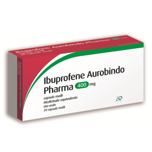 Ibuprofene aurobindo 20 capsule molli 400 mg