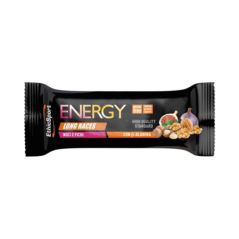 Ethicsport energy long races barretta energetica con beta-alanina noci e fichi 40 g