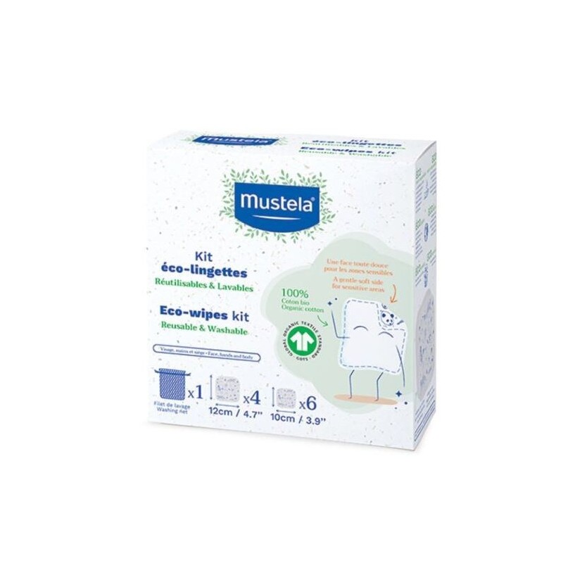 Mustela salviette lavabili riutilizzabili 10 pezzi