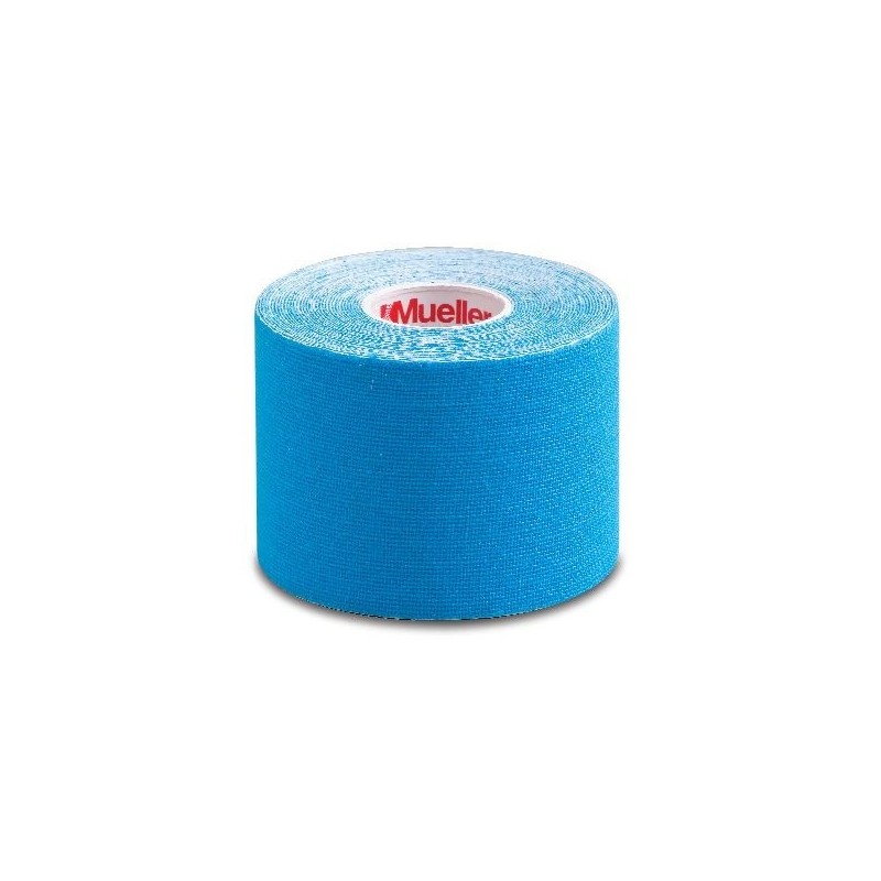 Benda tape per kinesiologia blu 5x500cm