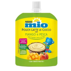 Mio pouch latte di cocco con mango e pesca 90 g