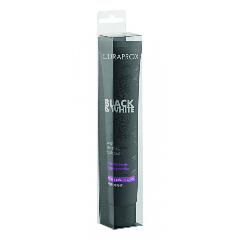 Curaprox black is white dentifricio travel size 10 ml