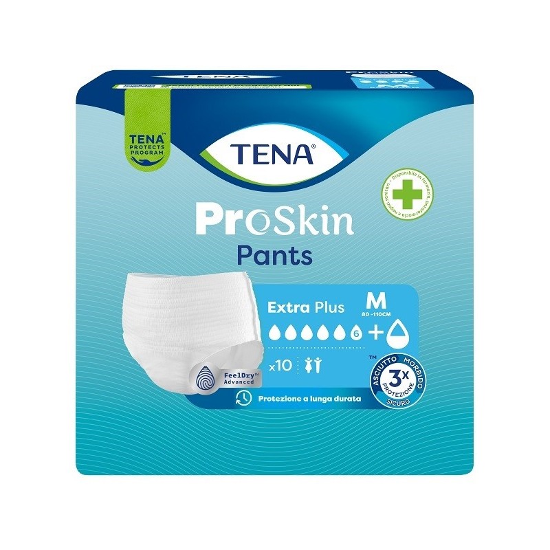 Tena pants extra plus m 10 pezzi