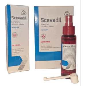 Scevadil soluz cutanea 1 flacone 60 ml 50 mg/ml con pompa dosatrice