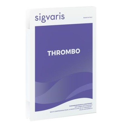 Sigvaris thrombo gambaletto corto punta aperta bianco xs