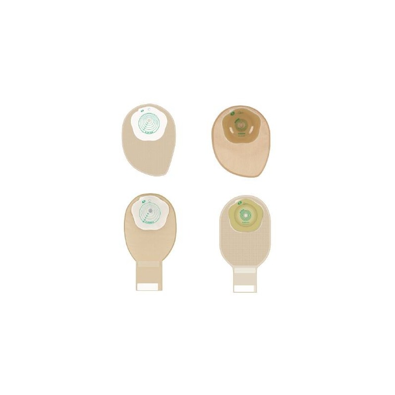 Sacca colostomia fondo chiuso colore beige misura 15/75mm 30pezzi