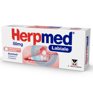 Herpmed labiale 2 compresse buccali 50 mg