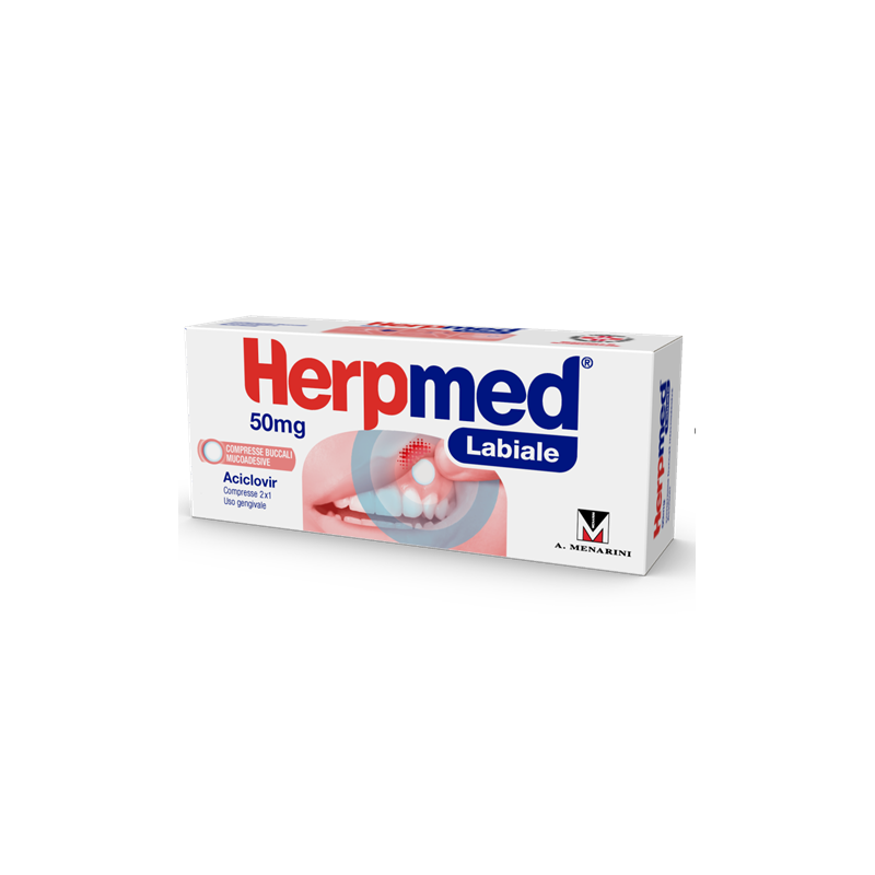Herpmed labiale 2 compresse buccali 50 mg