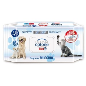 Dermacotone salviettine pet muschio bianco 40 pezzi