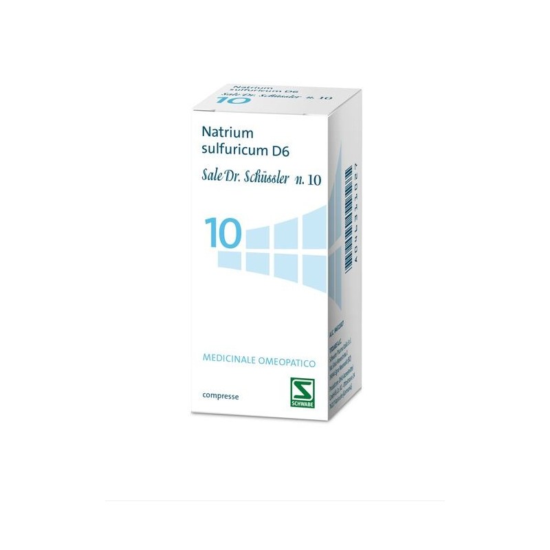Natrium sulfuricum d6 sale dr.schussler n.10 d6 200 compresse flacone