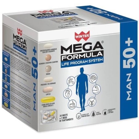 Winter mega formula life program system man 50+ 30 bustine Winter mega formula life program system man 50+ 30 bustine