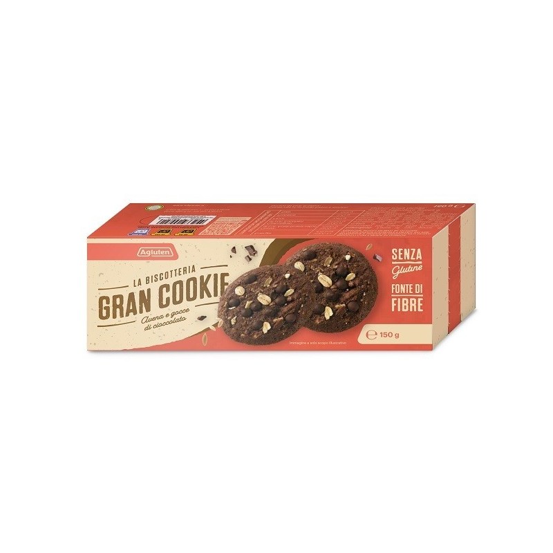 Agluten gran cookie avena gocce di cioccolato 150 g
