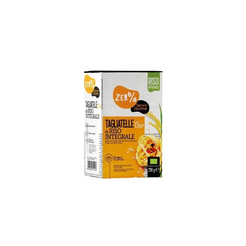 Zero% glutine tagliatelle a nido di riso integrale senza glutine bio 250 g