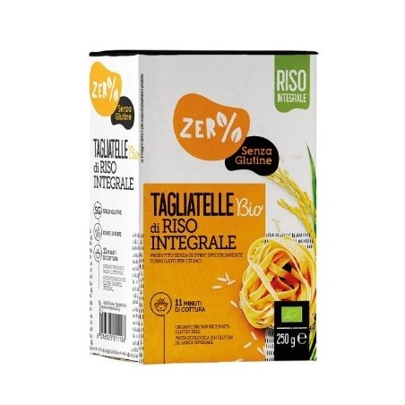 Zero% glutine tagliatelle a nido di riso integrale senza glutine bio 250 g