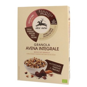 Granola avena integrale con cioccolato fondente e mandorle 300 g