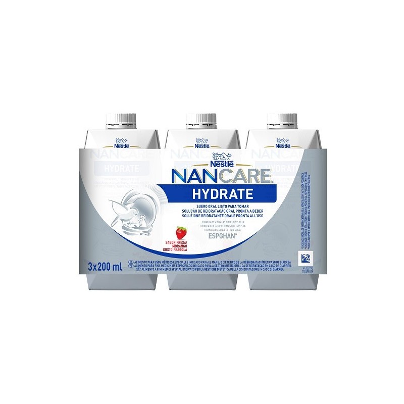 Nancare hydrate liquido 3 pezzi da 200 ml