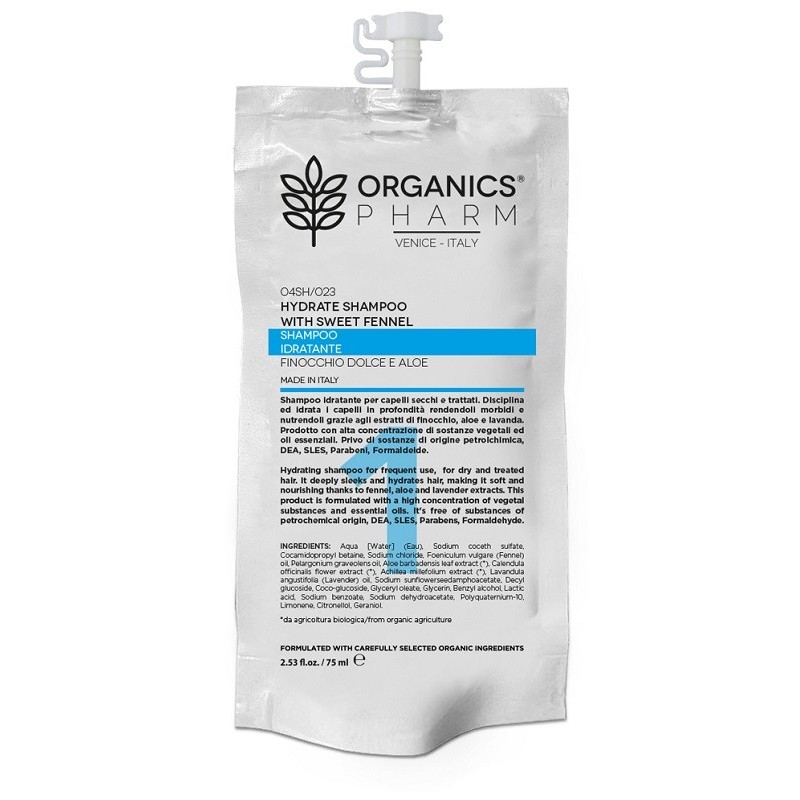 Organics pharm shampoo idratante 75 ml Organics pharm shampoo idratante 75 ml