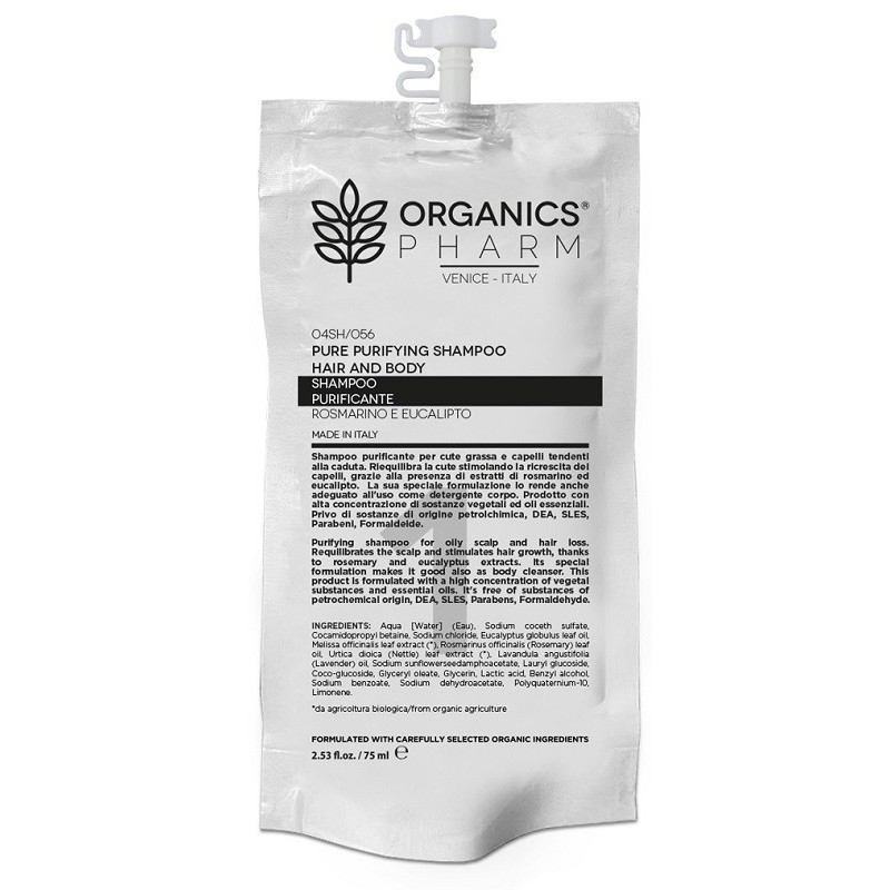 Organics pharm shampoo purificante 75 ml Organics pharm shampoo purificante 75 ml