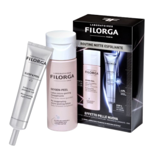 Filorga cofanetto pelle nuova 1 oxygen peel 150 ml + 1 sleep& peel tube 40 ml