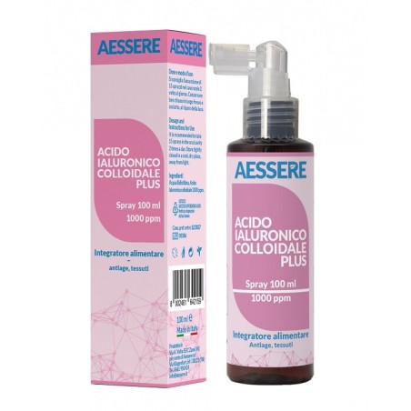 Acido ialuronico colloidale plus 1000ppm 100 ml