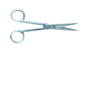 Forbici retta punte acute 14cm