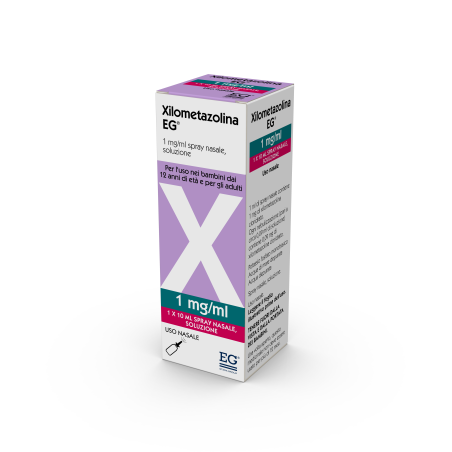 Xilometazolina (eg) spray nasale 10 ml 1 mg/ml Xilometazolina (eg) spray nasale 10 ml 1 mg/ml