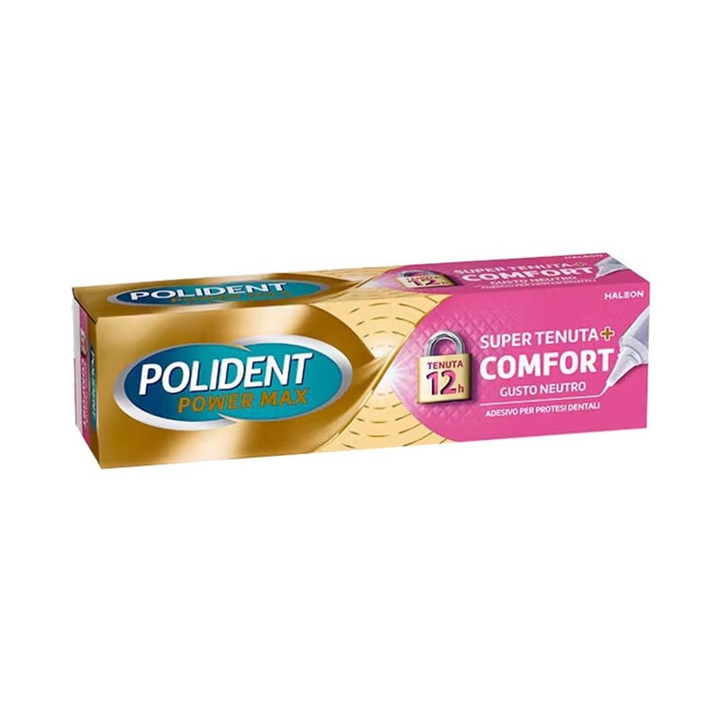 Crema adesiva protesi dentali polident power max super tenuta+comfort 40 g