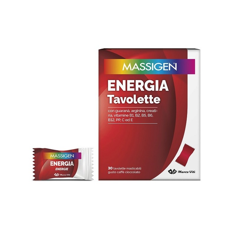 Massigen energia 30 tavolette masticabili Massigen energia 30 tavolette masticabili