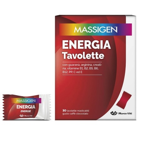 Massigen energia 30 tavolette masticabili Massigen energia 30 tavolette masticabili