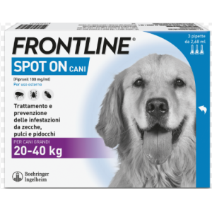 Frontline spot-on cani soluz 3 pipette 2,68 ml 268 mg cani da 20 a 40 kg