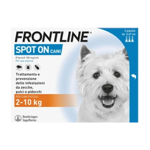Frontline spot-on cani soluz 3 pipette 0,67 ml 67 mg cani da2 a 10 kg